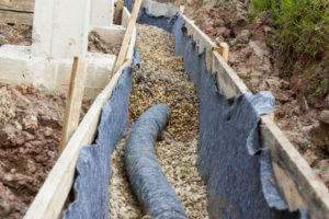 French Drain Installation Engineered Solutions of Georgia