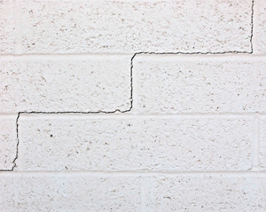 Crack in a home's wall
